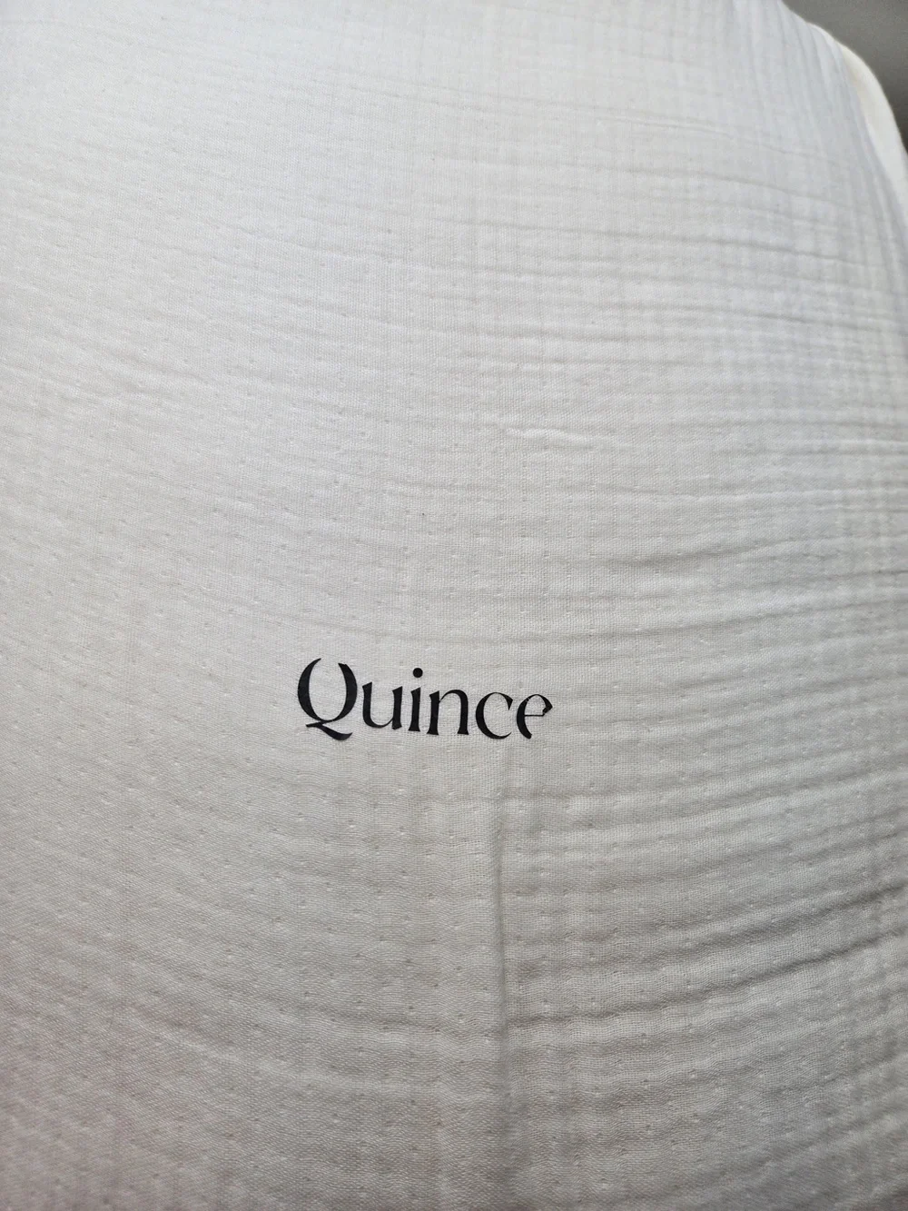 QUINCE Organic Cotton Gauze Box Quilt Set King/Cal King Undyed 9783